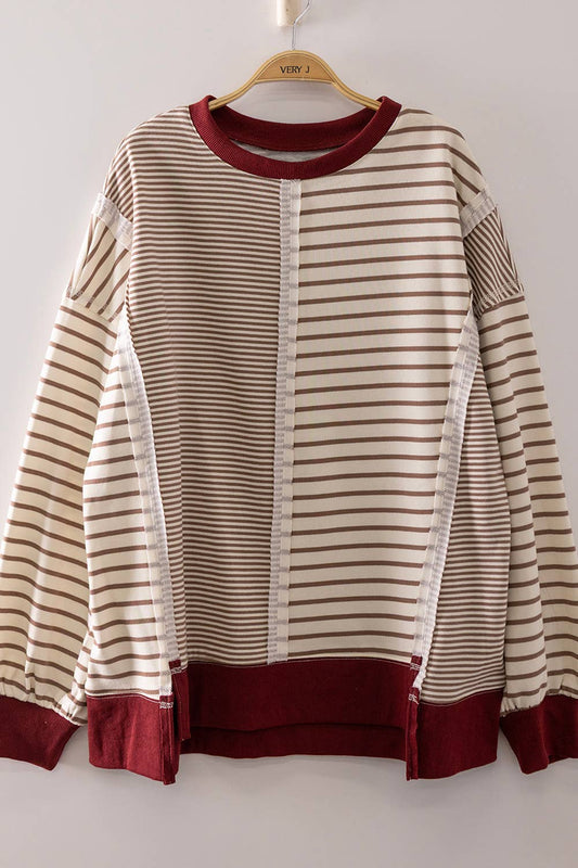 Mixed Stripe Sweatshirt