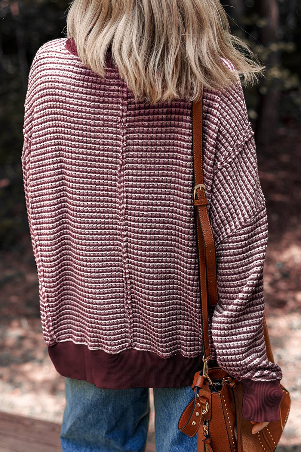 Loni Stripe Oversize Lightweight Top