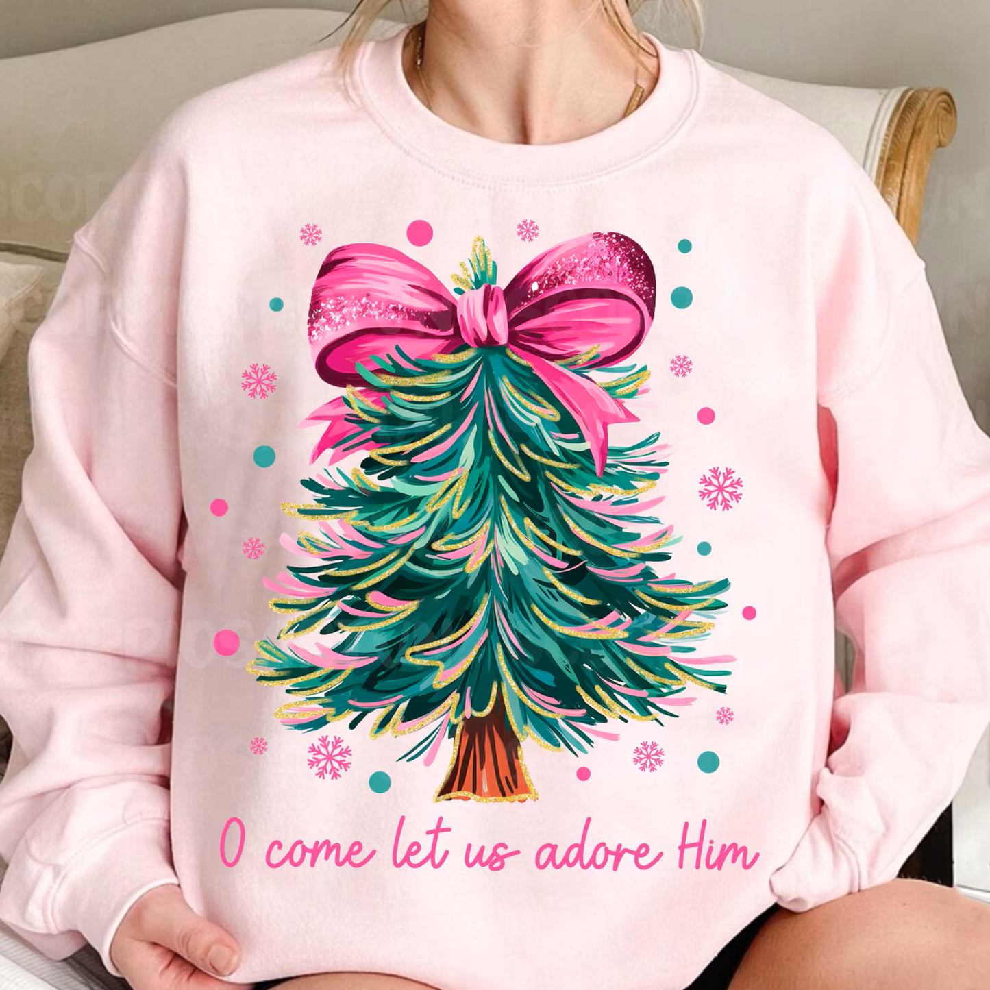 O Come Let Us Adore Him Sweatshirt
