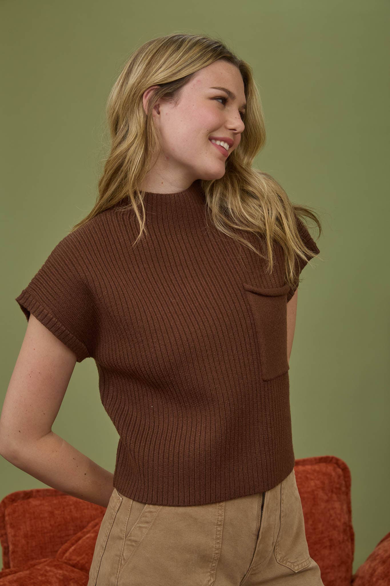Janie Mock Neck Sweater