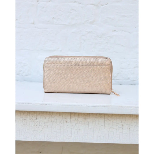 Penelope Wallet Woven Gold