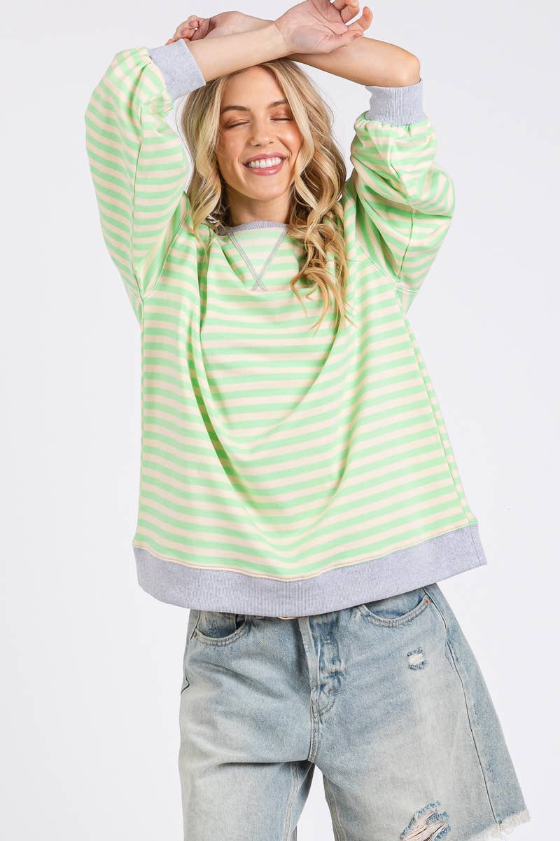 June Striped Sweatshirt