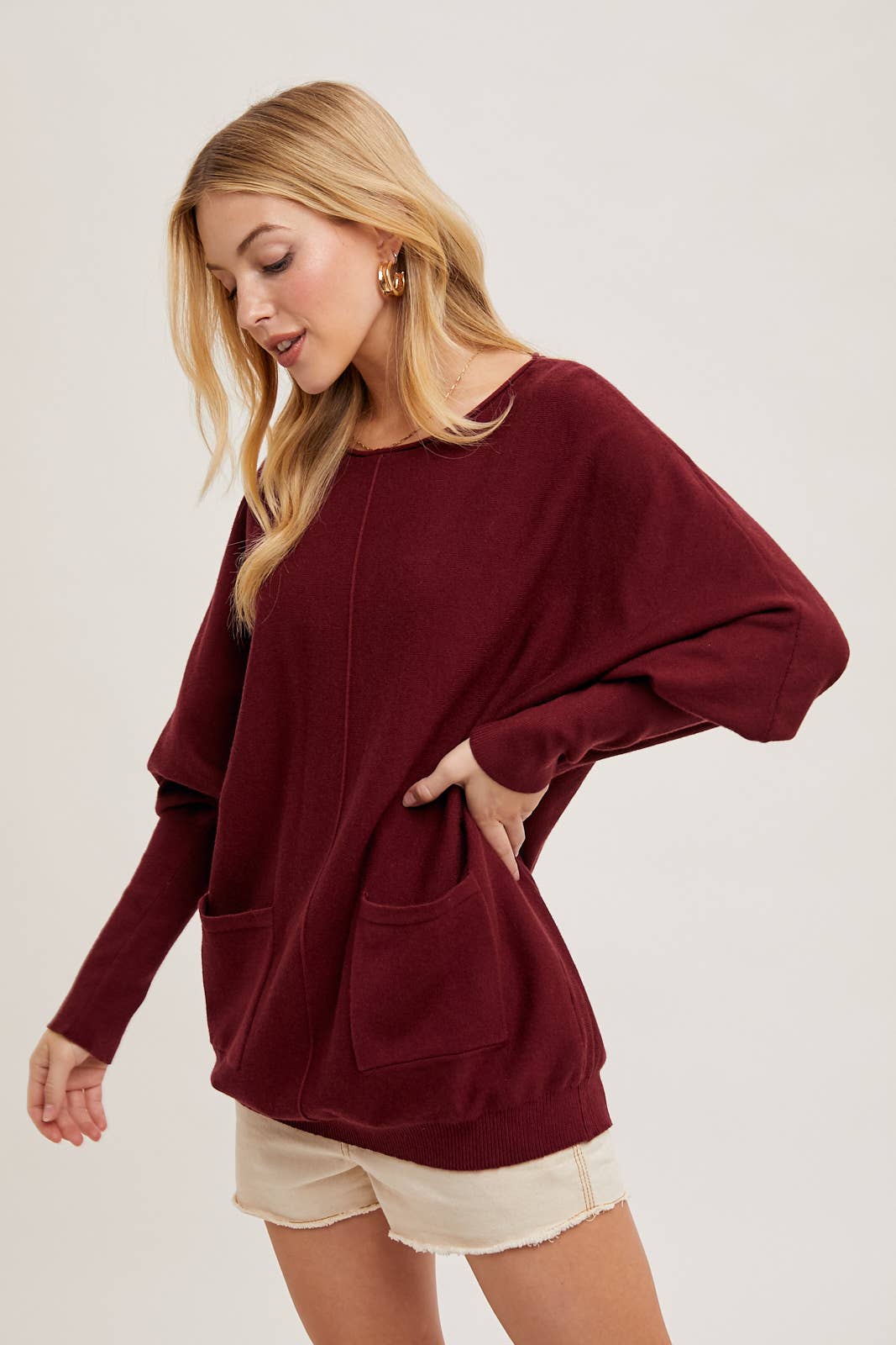 Laura Dolman Tunic Sweater