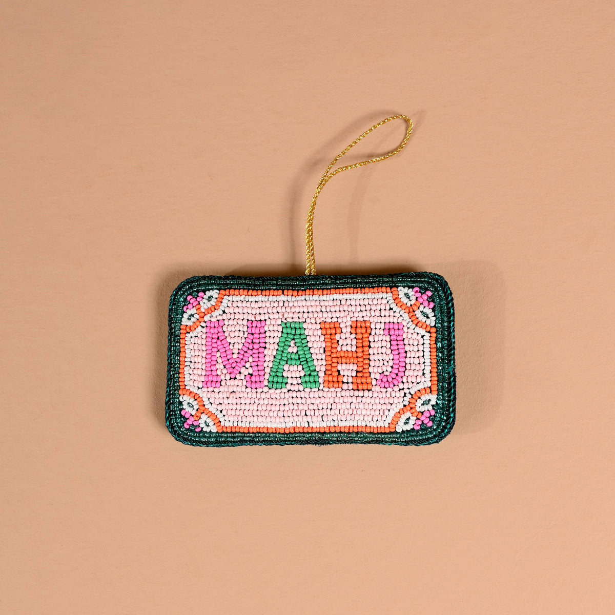 Mahj Handcrafted Beaded Ornament