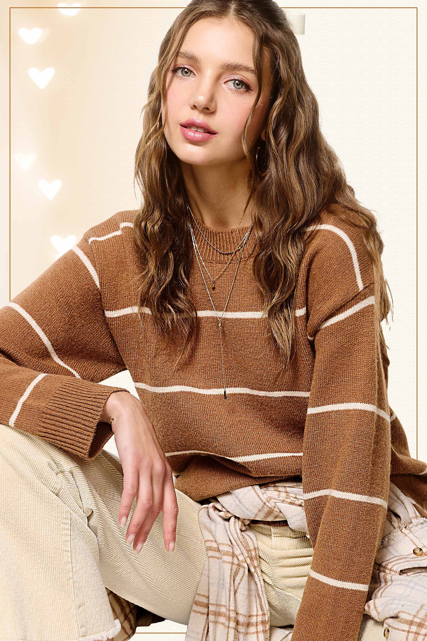Katie Striped Crewneck Sweater