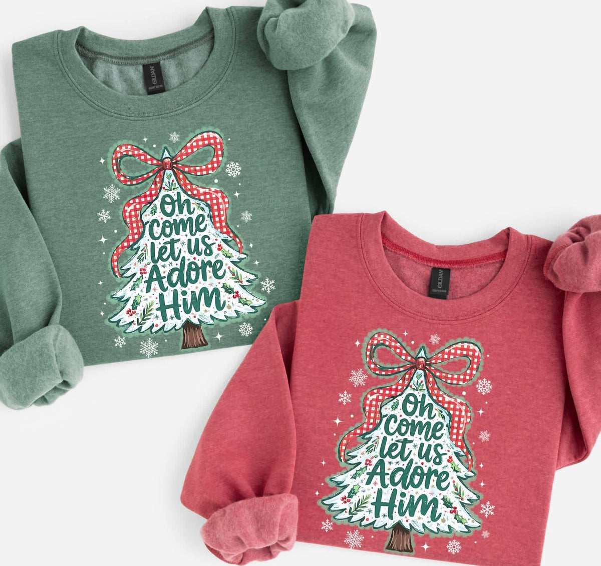 Oh Come Let Us Adore Him Sweatshirt