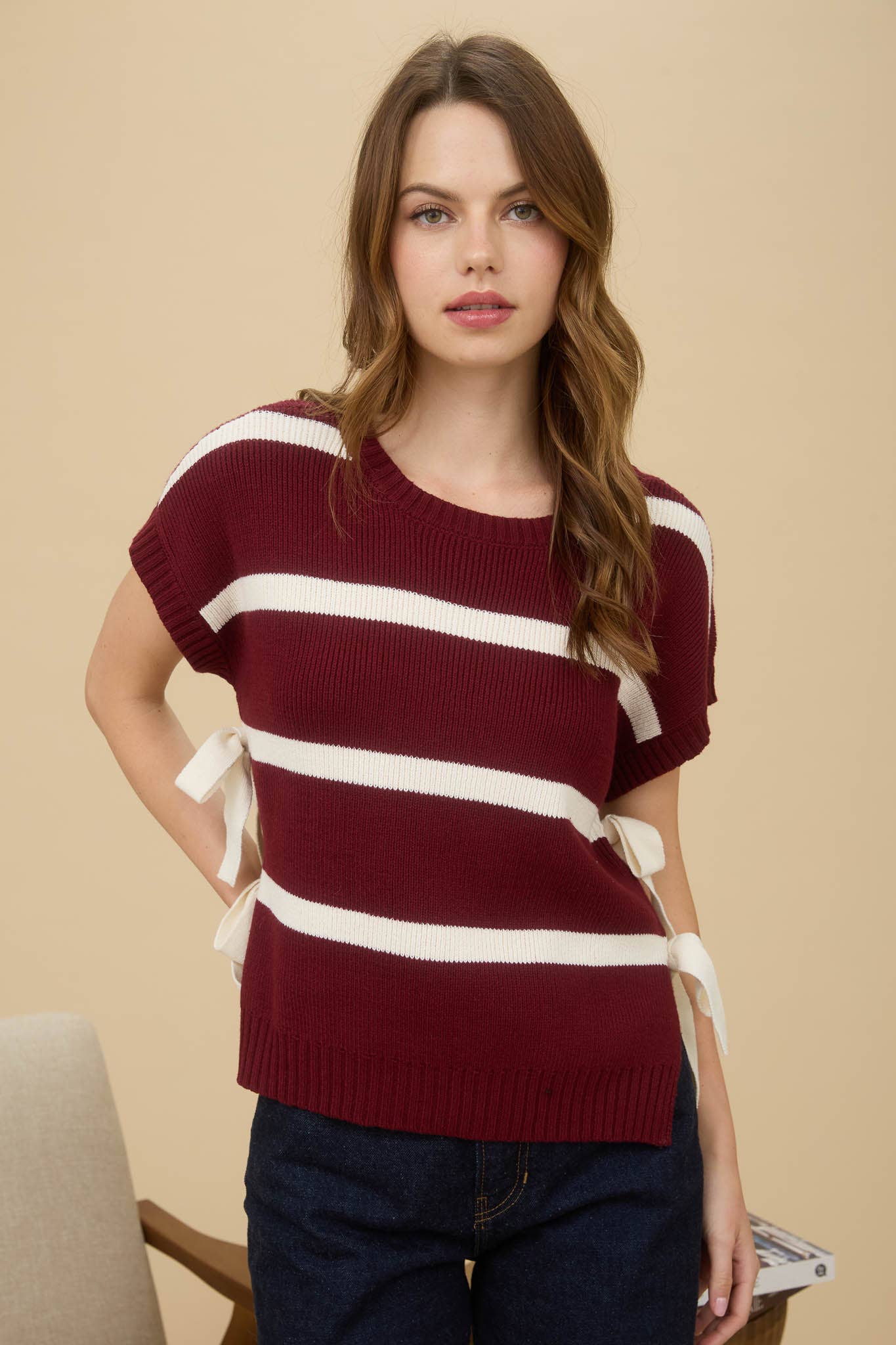 The Striped + Bow Game Day Sweater