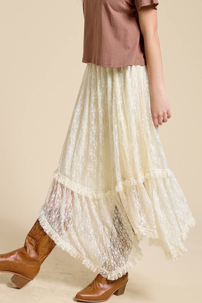 The Lace Hanky Maxi Skirt