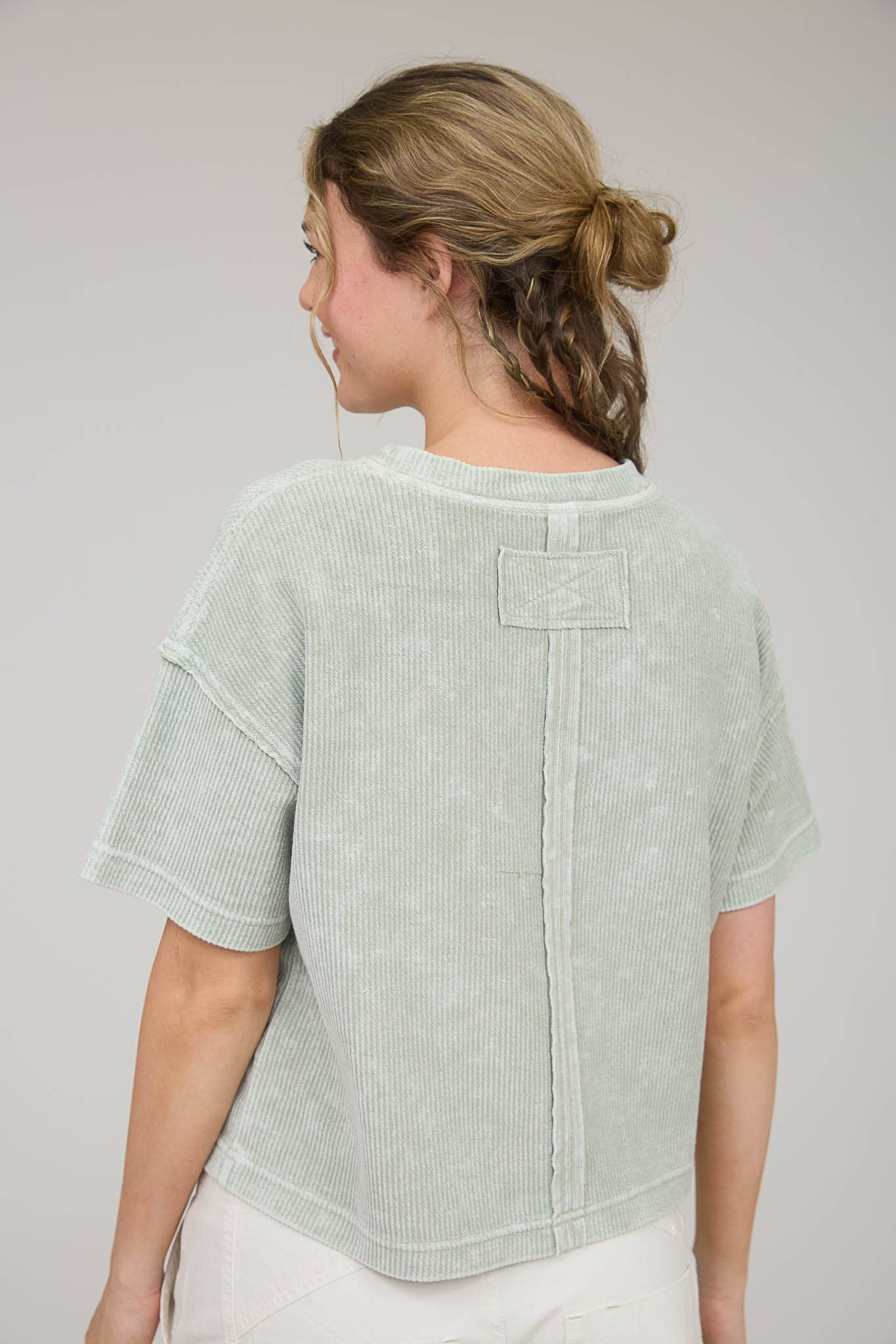 Kate Washed Ribbed Top