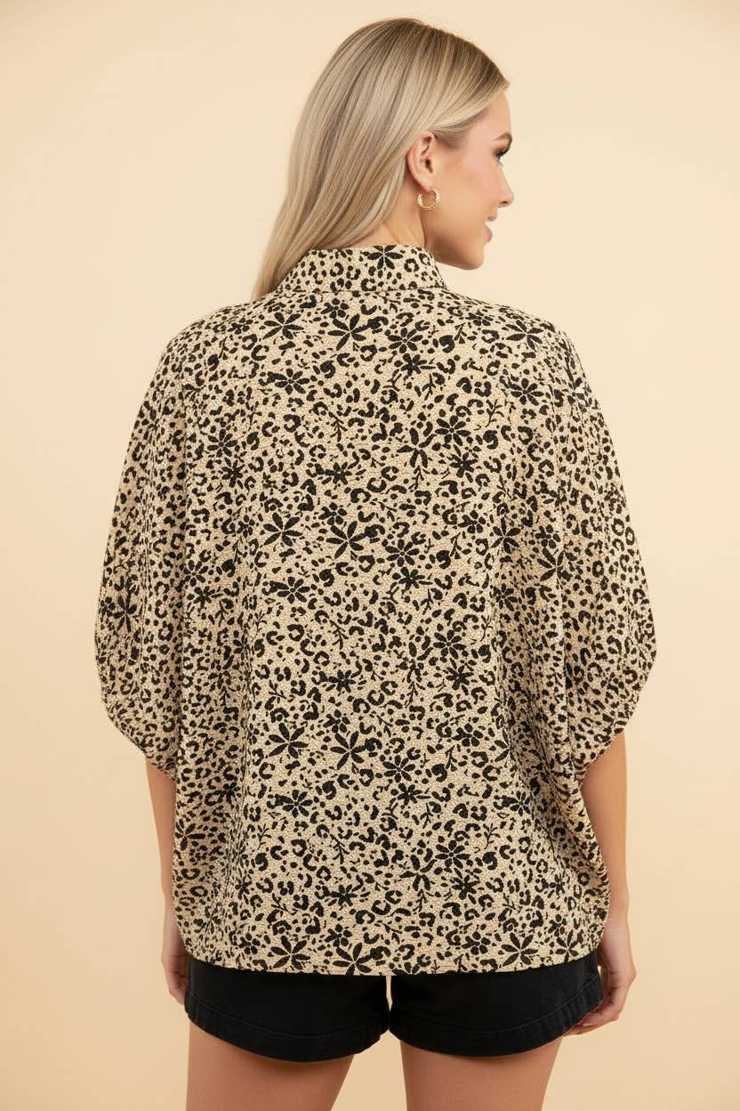 Donna Animal Print Plus Top