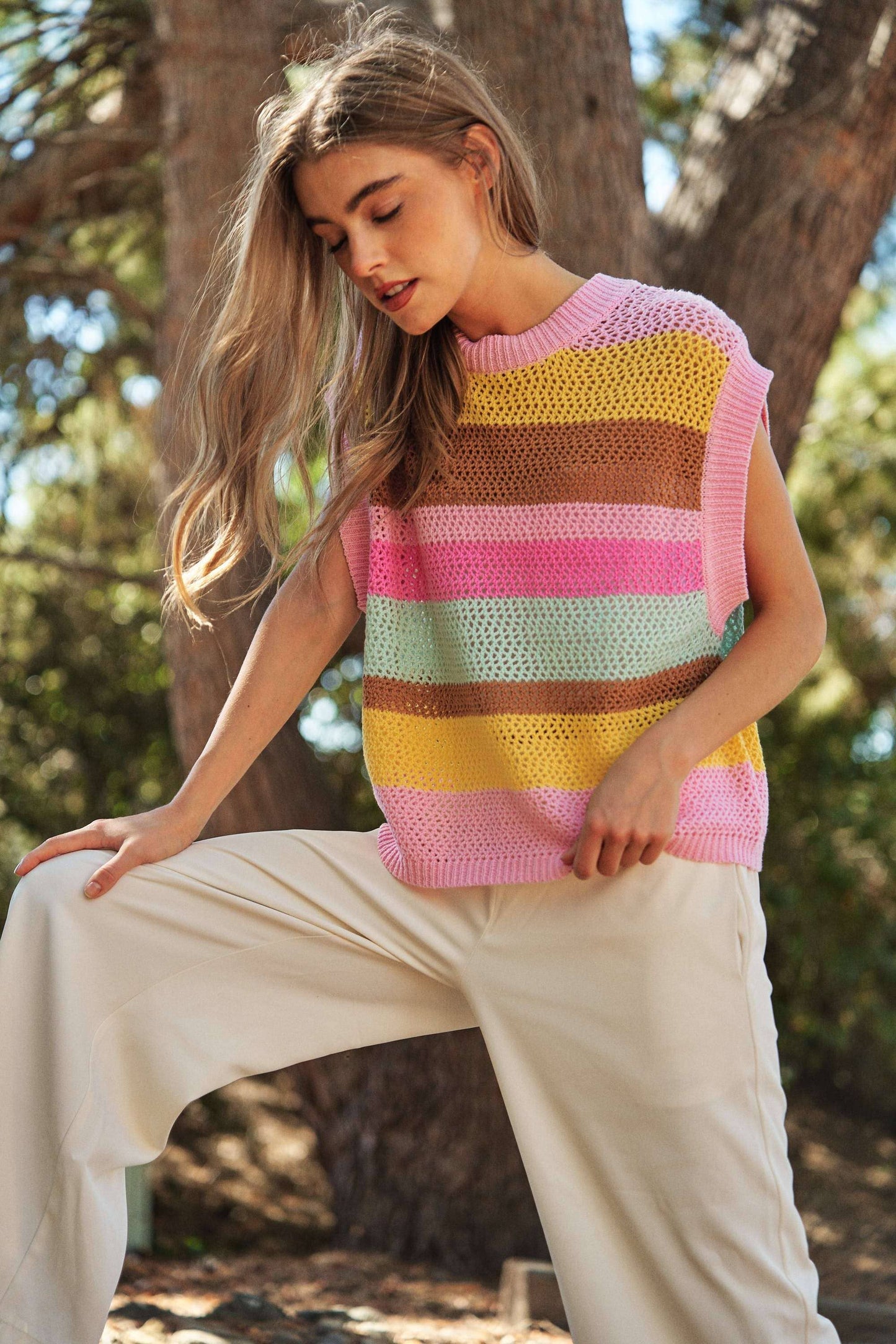 Vicki Crochet Sweater Vest