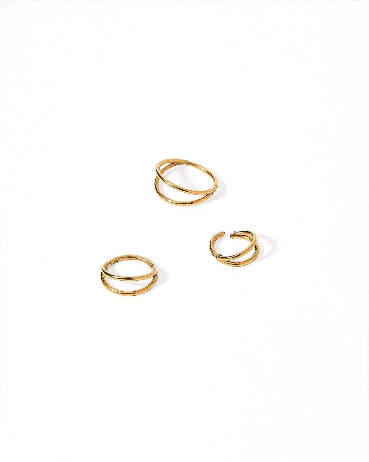 Huggie Earrings - Nylah Gold 8mm