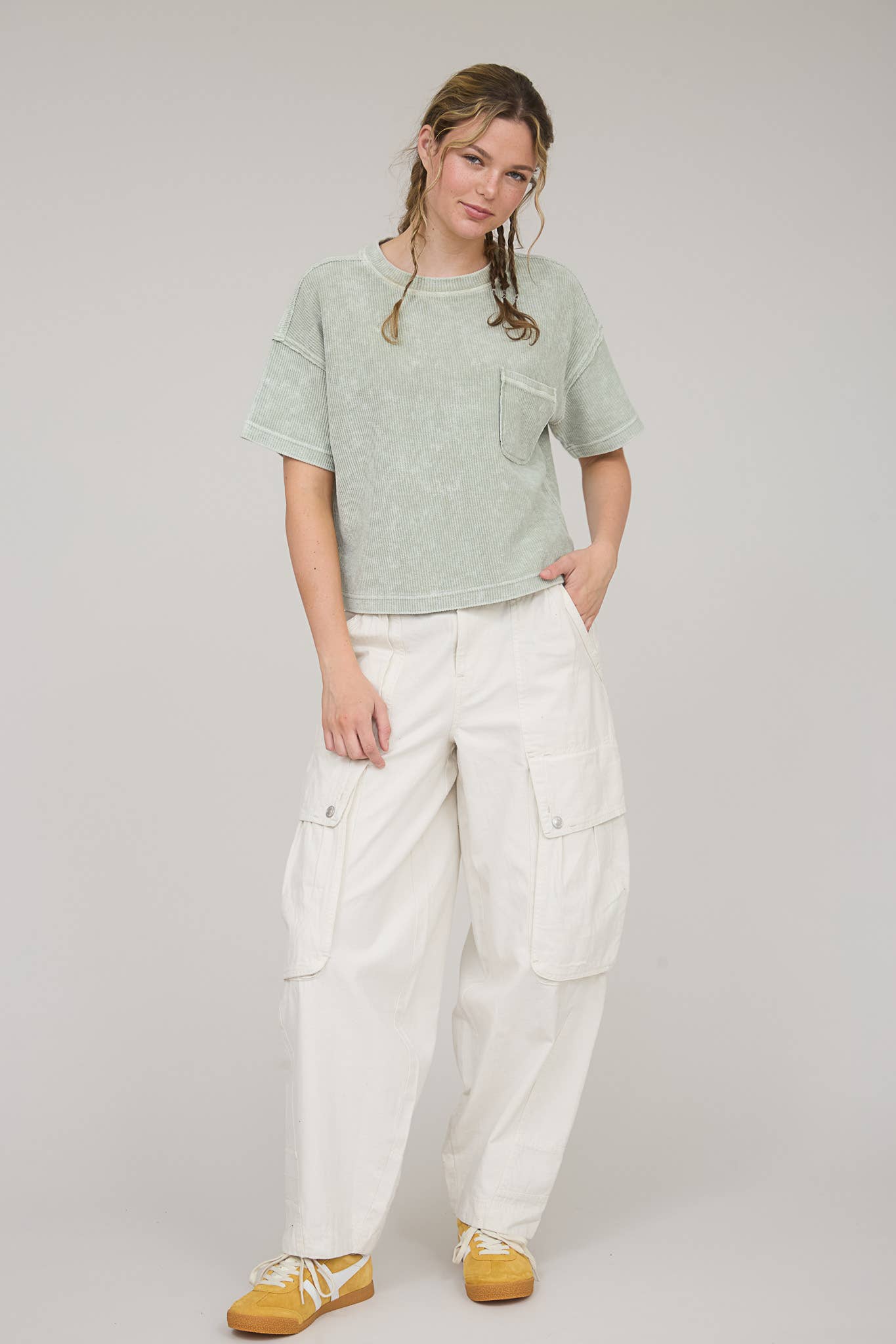 Kate Washed Ribbed Top