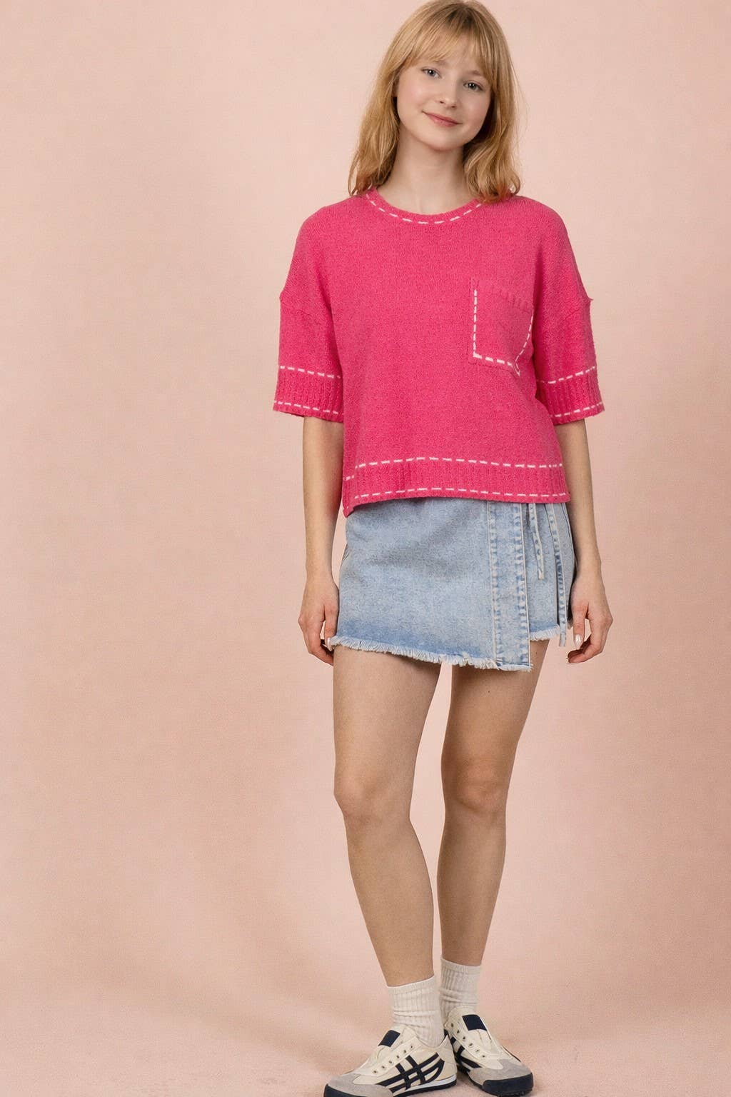 Andrea Stitch Detail Sweater