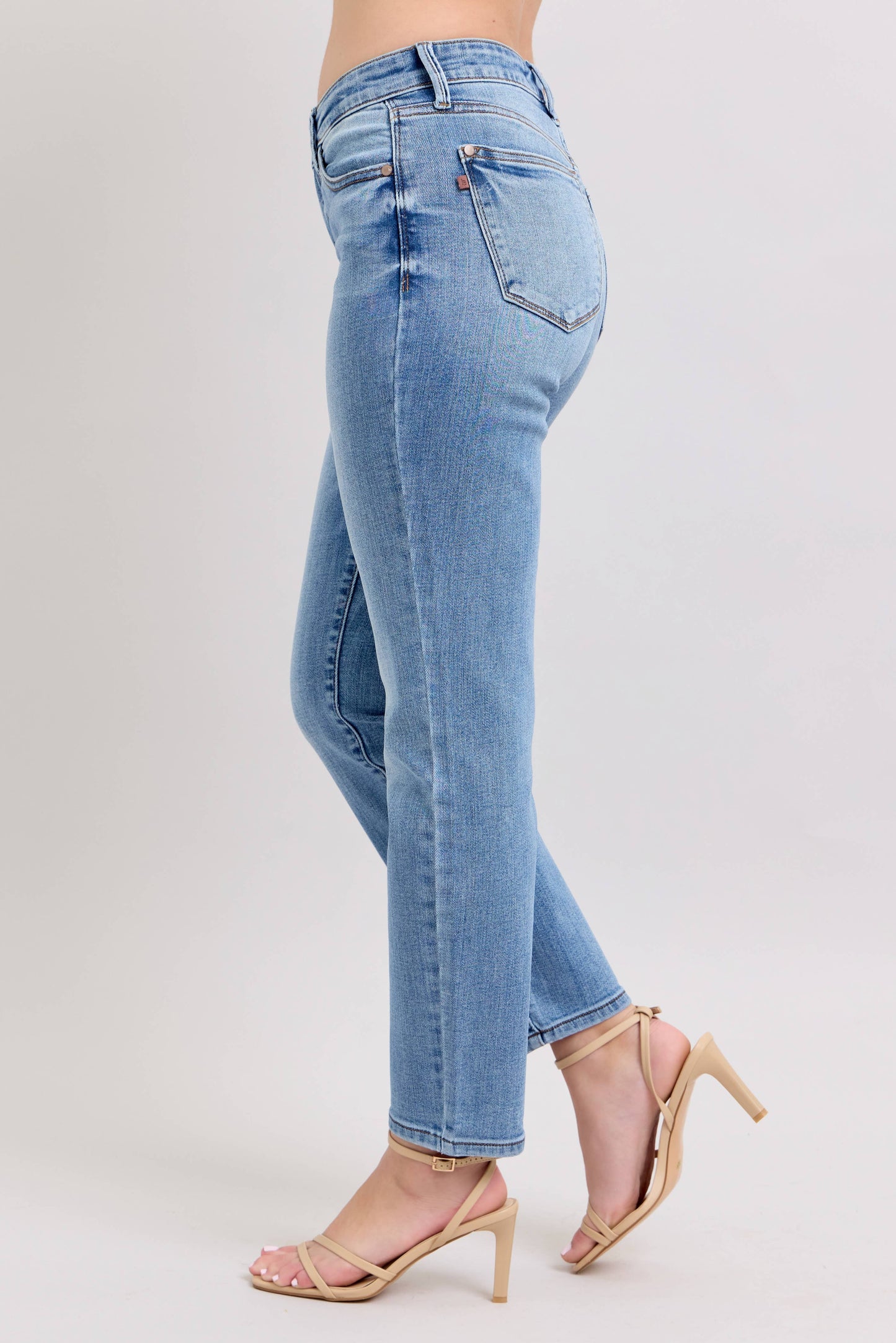 Vintage Wash Slim Fit Jeans