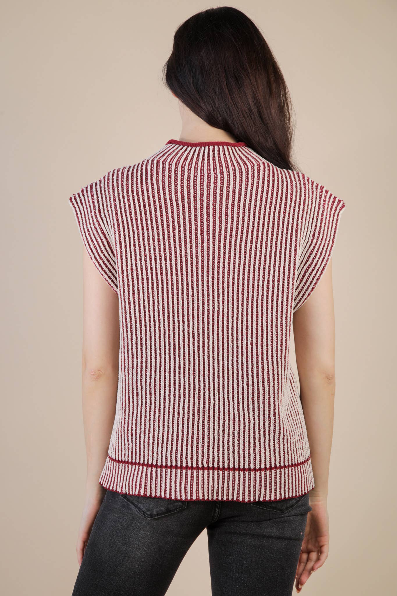 Lyn Two Tone Sweater Vest