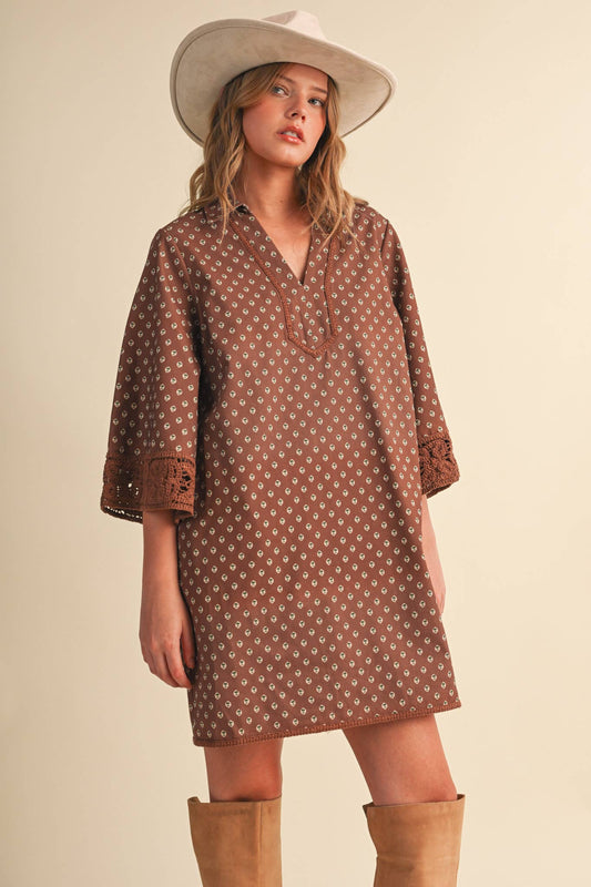Holly Crochet Trim Dress