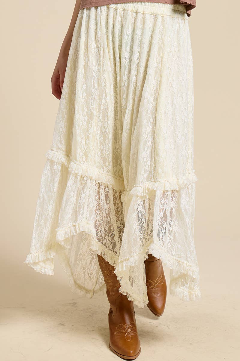 The Lace Hanky Maxi Skirt
