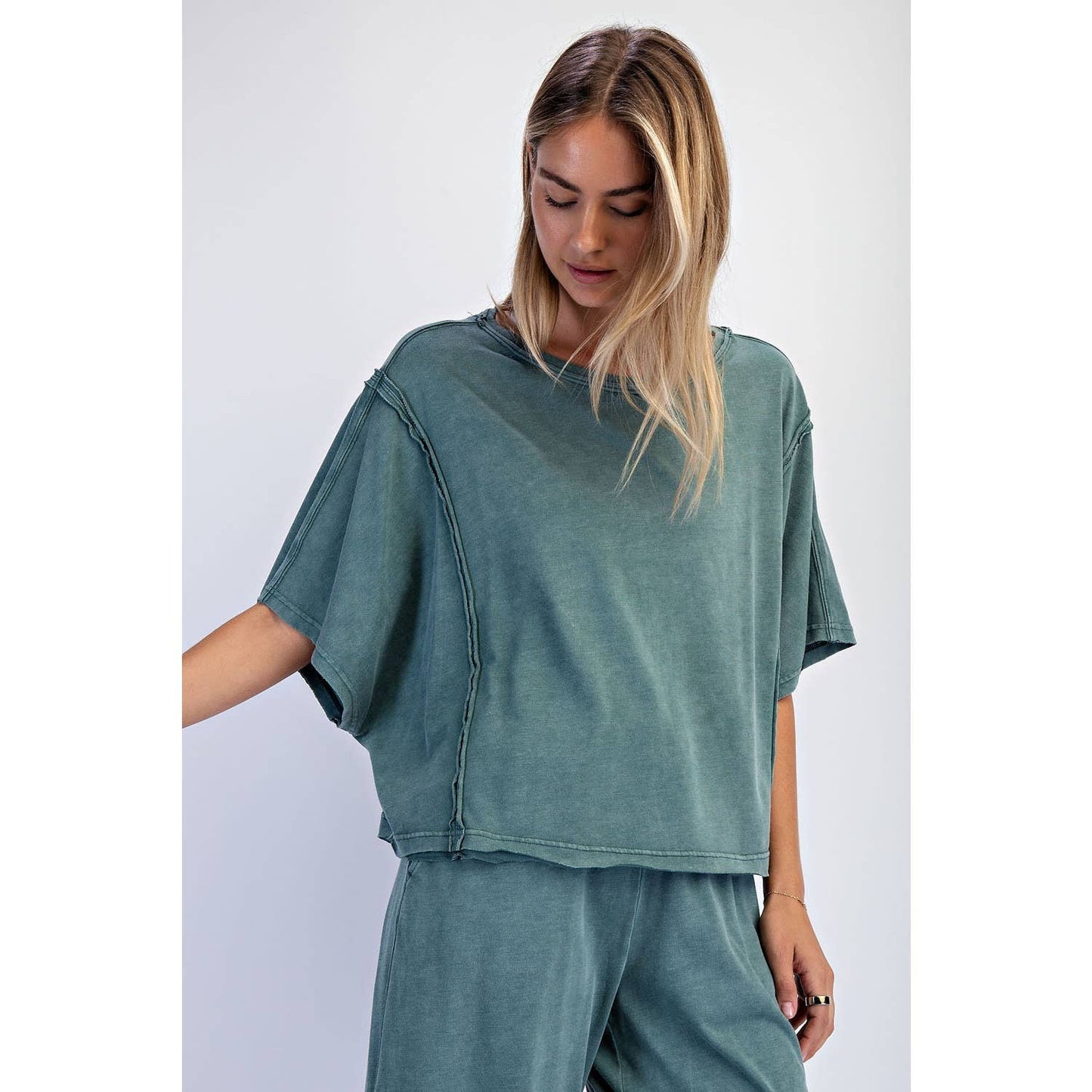 Mineral Washed Boxy Top