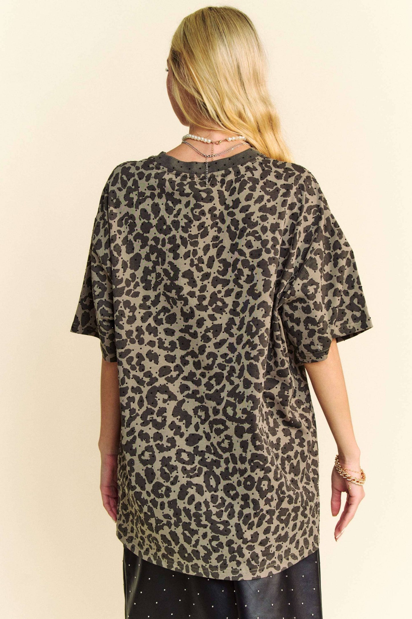 The Wild Rhinestone and Leopard Plus Tee