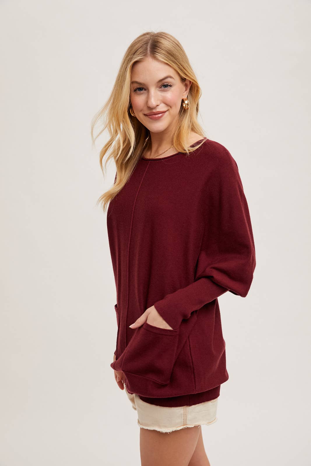 Laura Dolman Tunic Sweater