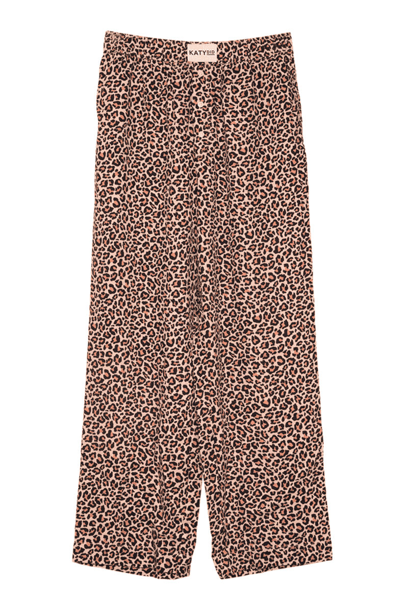 Leopard Print Boxer Pajama Pants