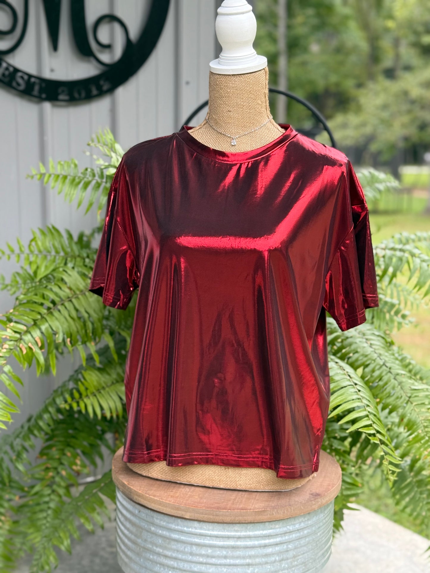 The Metallic Shimmer Top