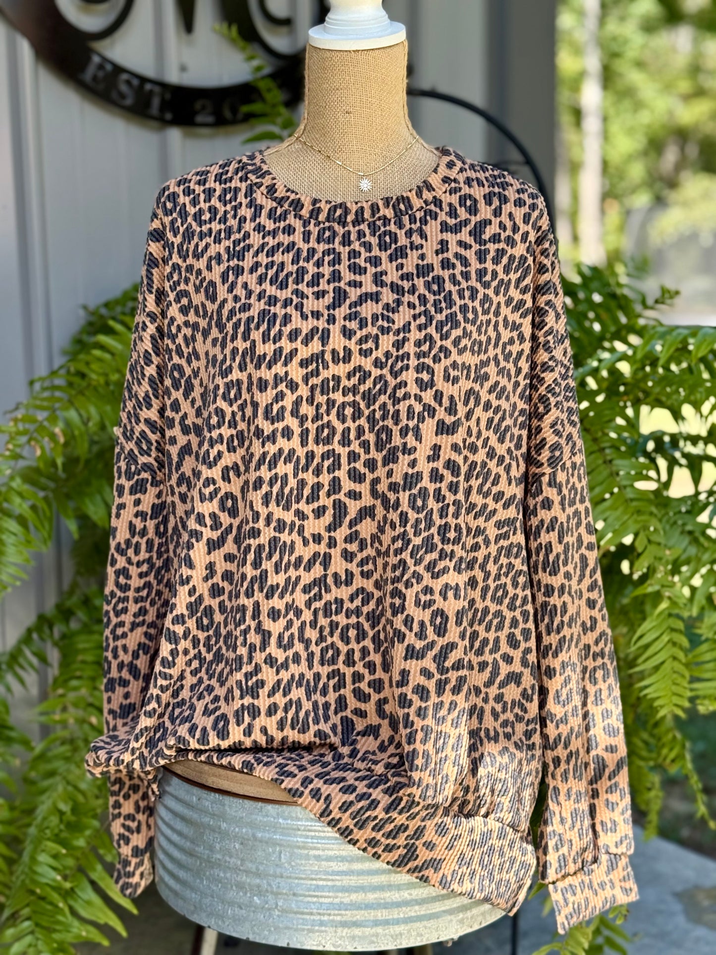 Mariah Animal Print Plus Top