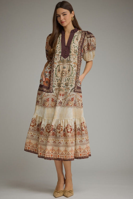 Dana Printed Midi Dress