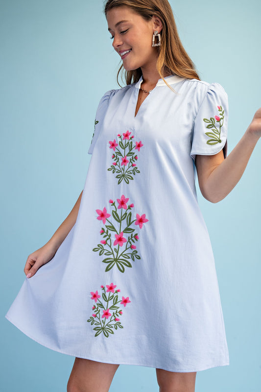Brooke Floral Embroidered Dress