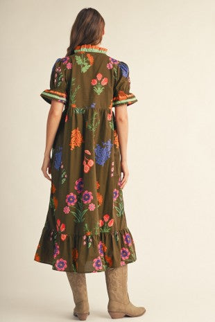 Brittany Floral Midi Dress
