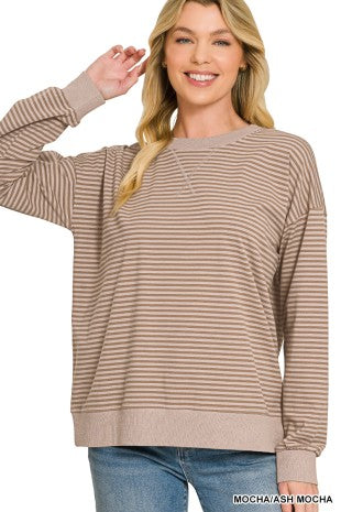 Lightweight Striped Pullover