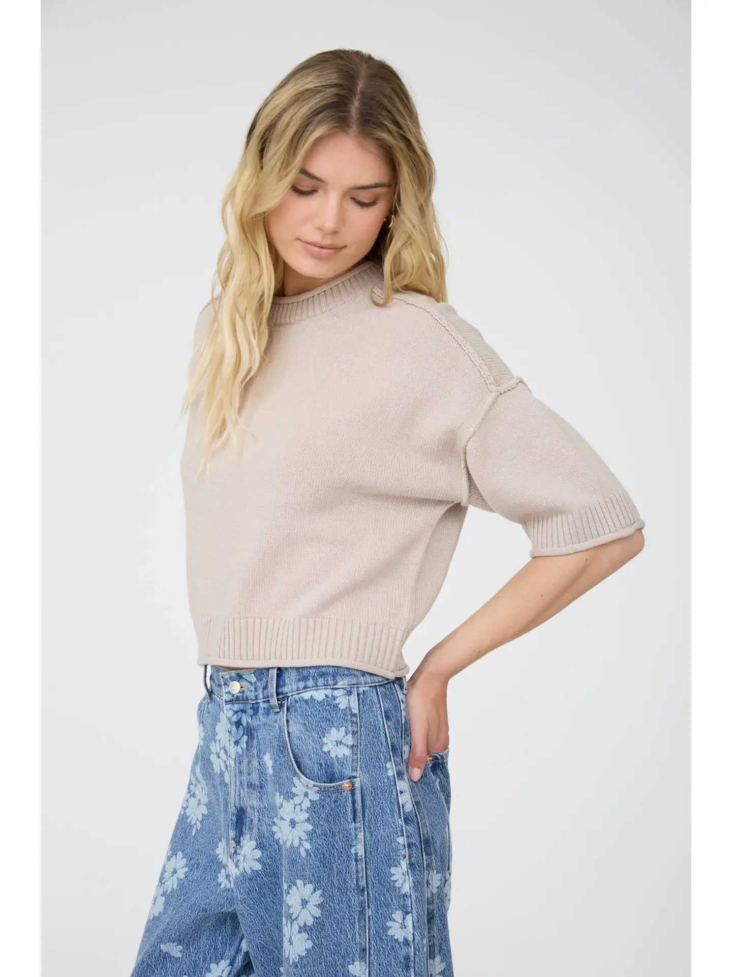 Vicki Exposed Seam Sweater