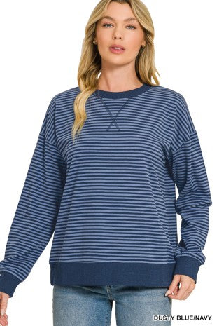 Lightweight Striped Pullover