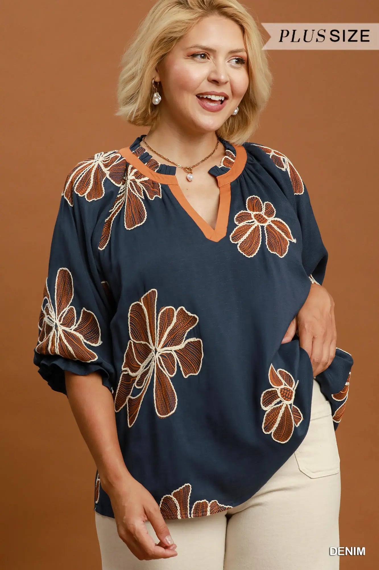 Floral Embroidered Floral Top