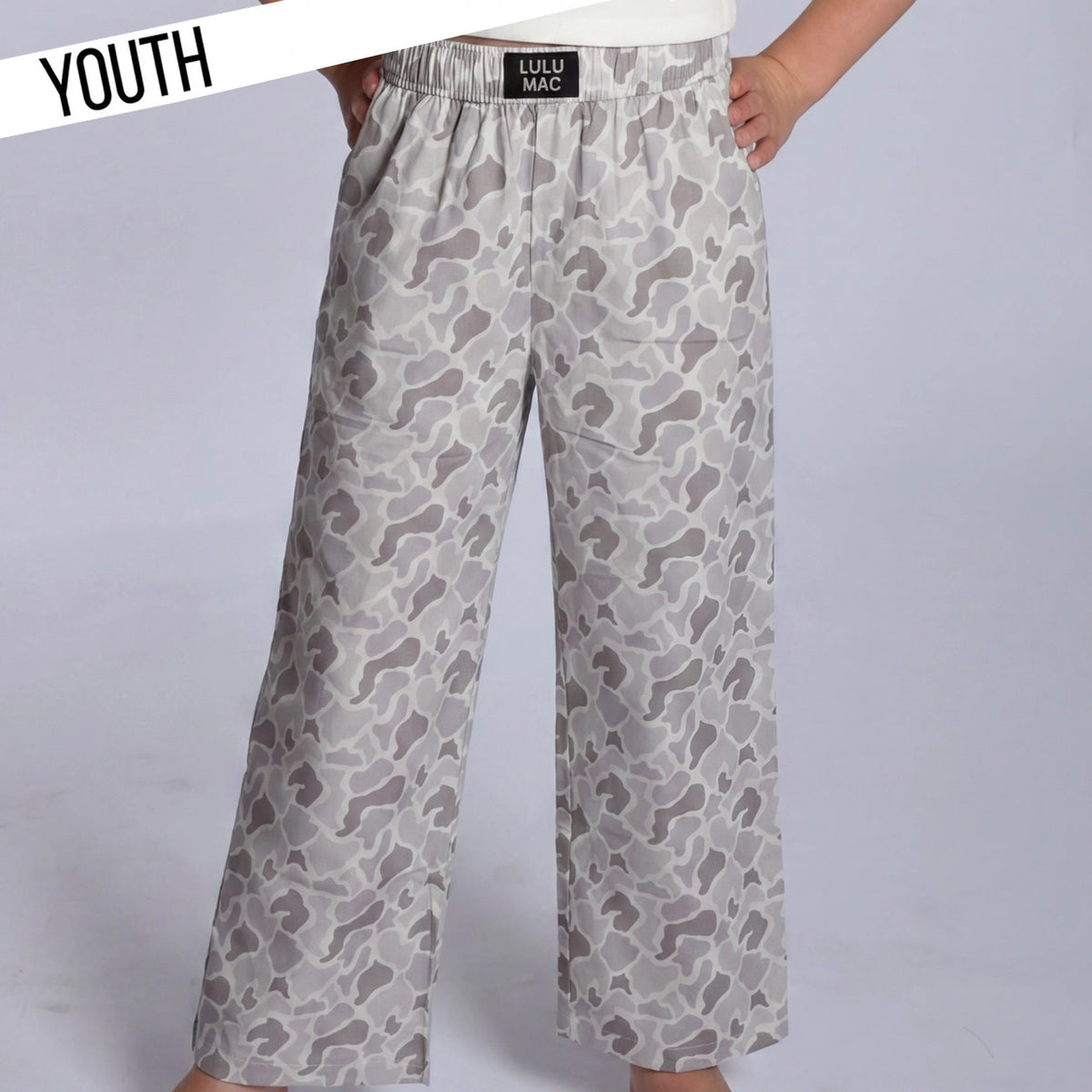 Lulu Mac White Camo Kids Pants