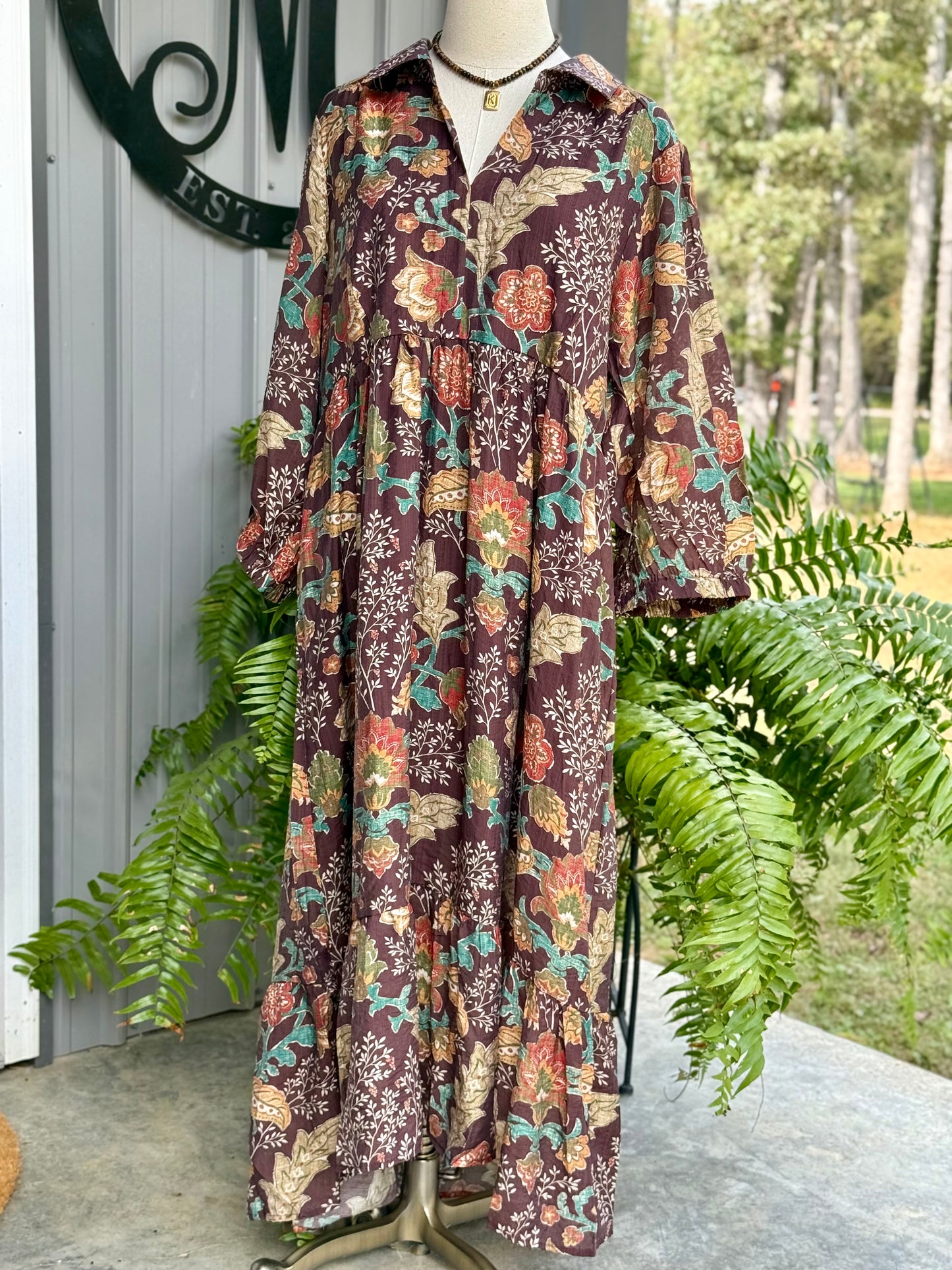 Randi Floral Plus Dress