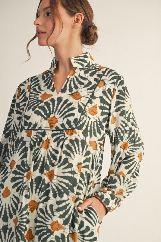 Ashlee Boho Style Midi Dress