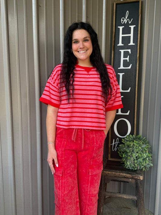 Hadley Striped Terry Top