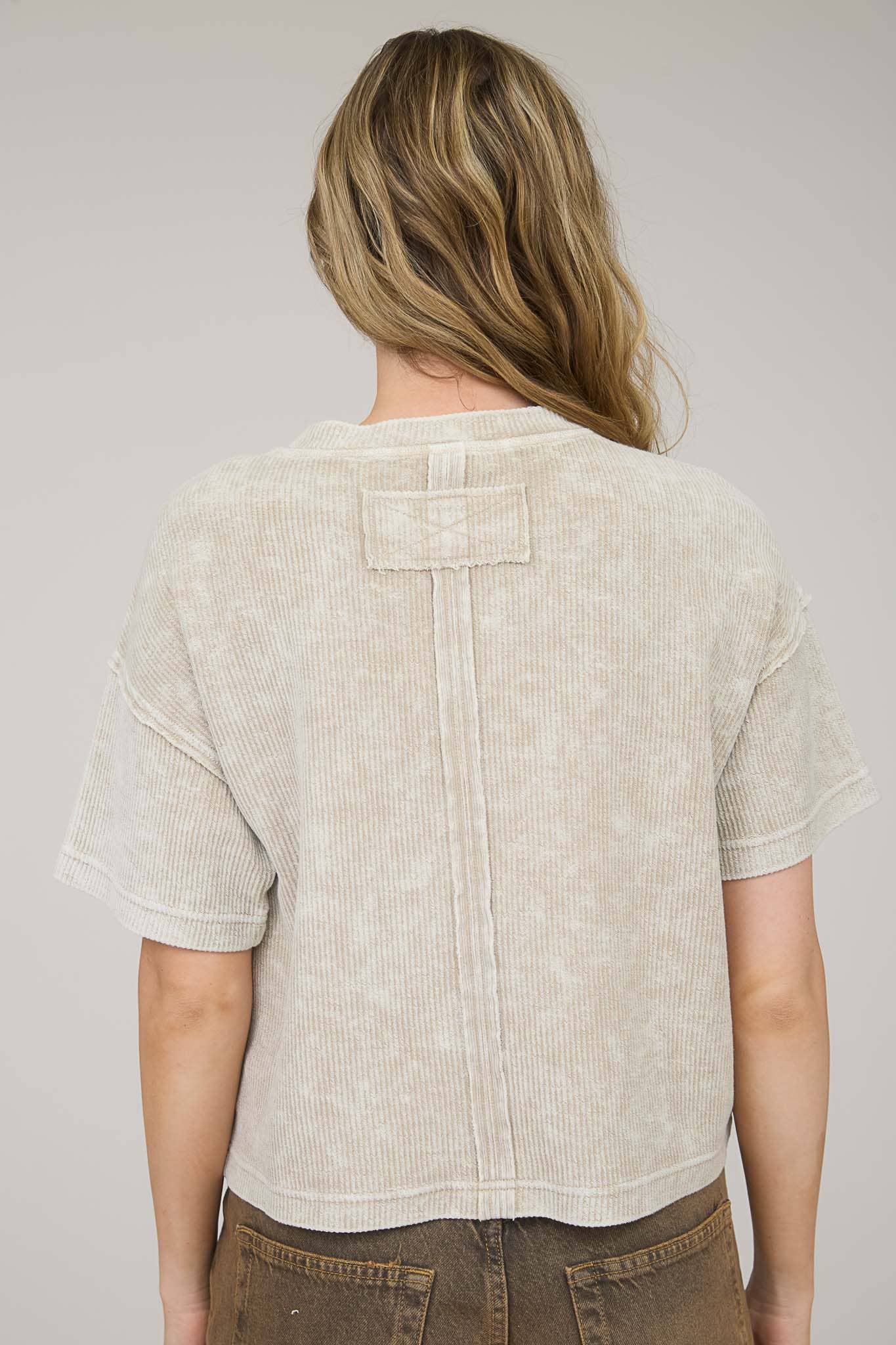 Kate Washed Ribbed Top