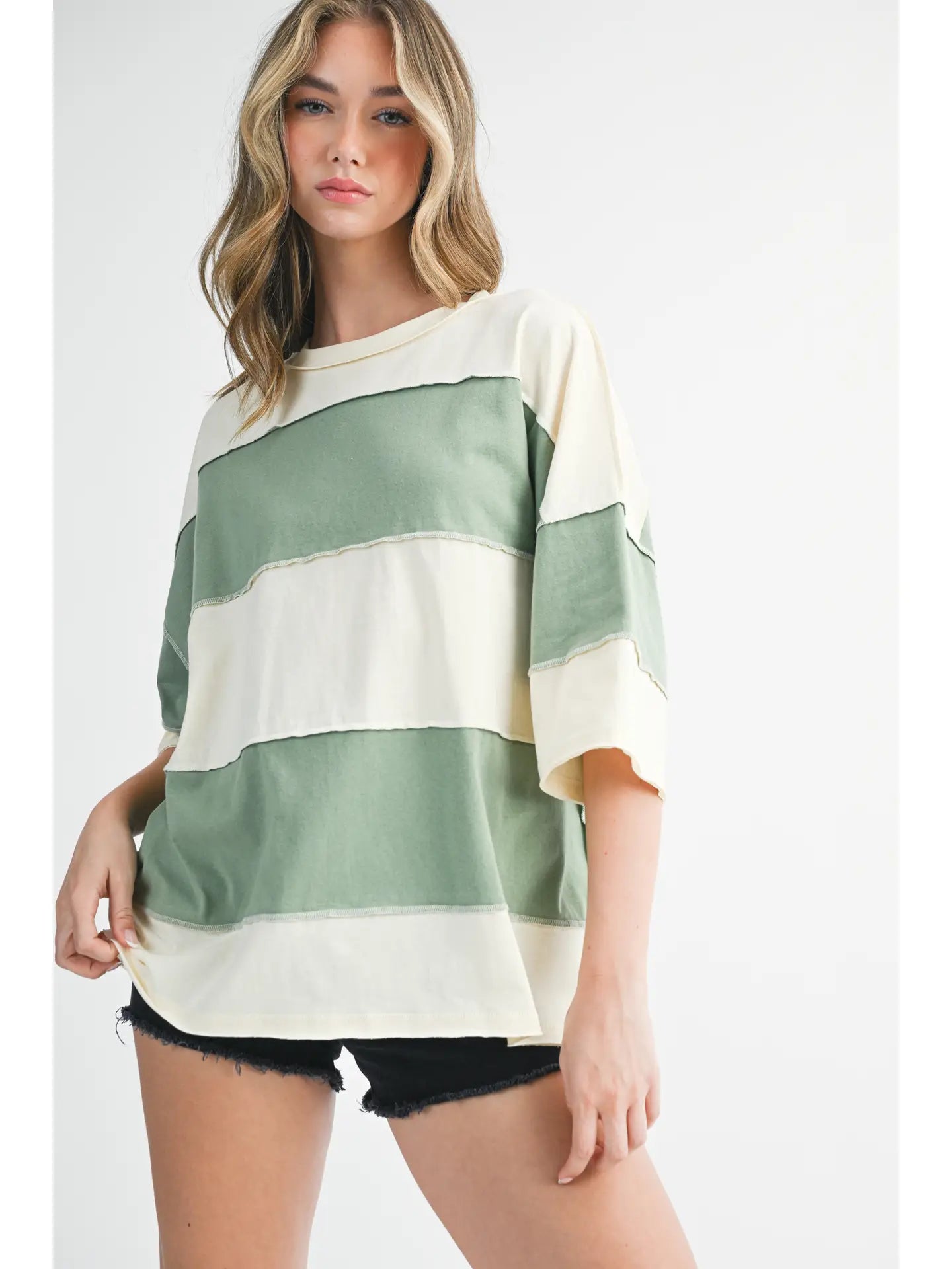 Polly Color Block Top