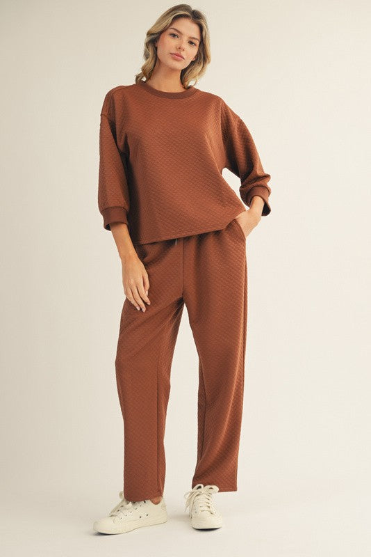 The Two Pieced Textured Set