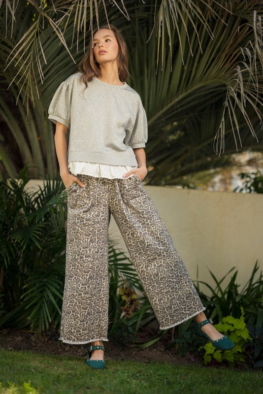 The Plus Pull on Leopard Pant