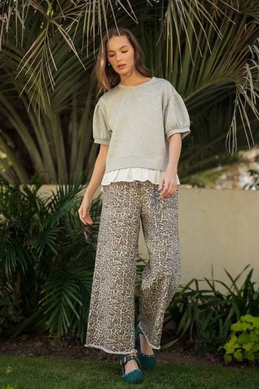 The Plus Pull on Leopard Pant