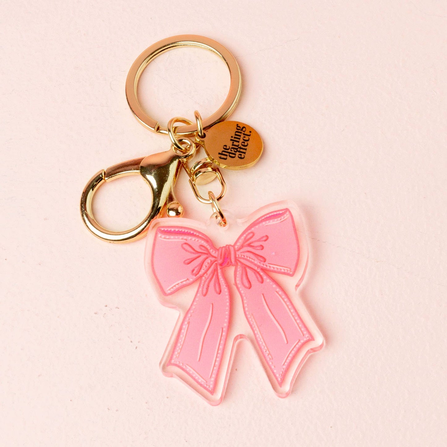 Acrylic Keychain-Bow Pink - Milly's Boutique