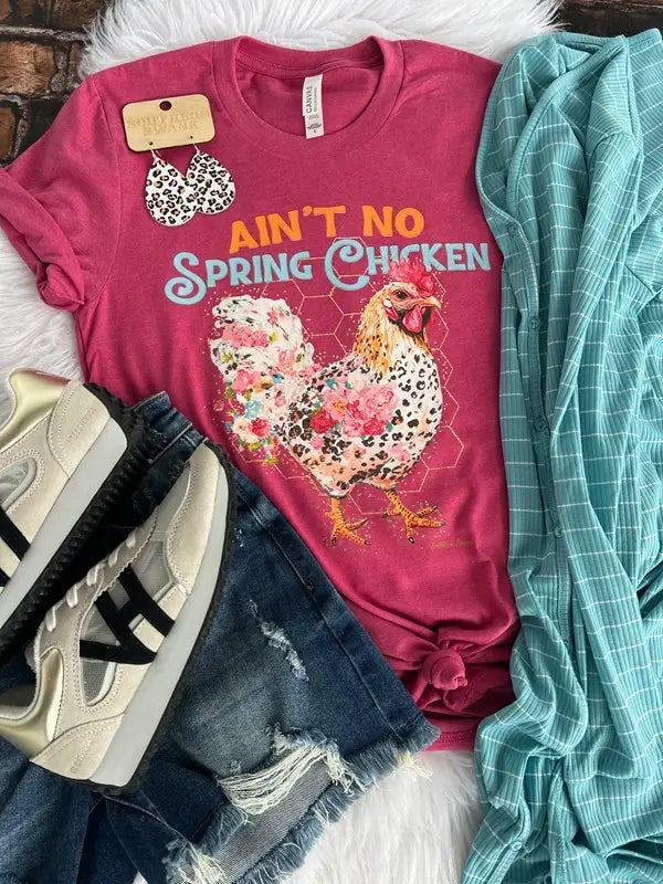 “Ain't No Spring Chicken" Tee - Milly's Boutique