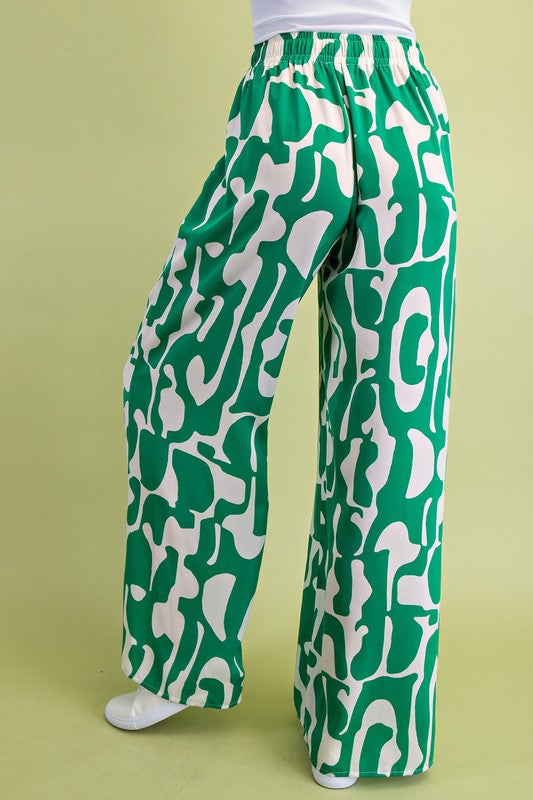 Aisley Geometric Pants - Milly's Boutique