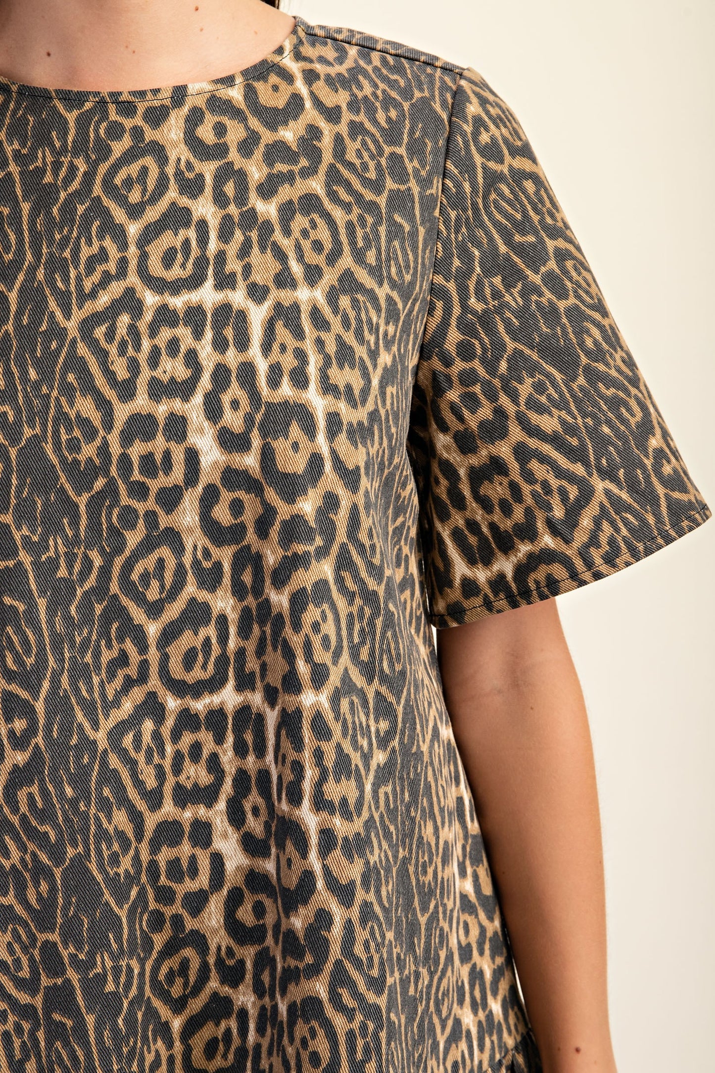 Breana Leopard Print Baby Doll Dress - Milly's Boutique