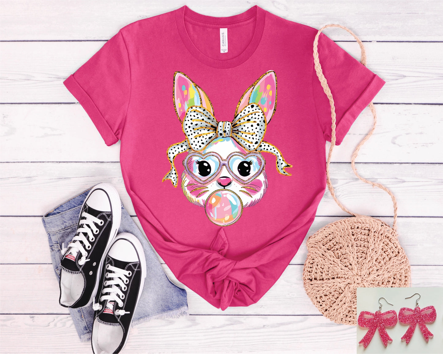 Bubblegum Bunny Tee - Milly's Boutique