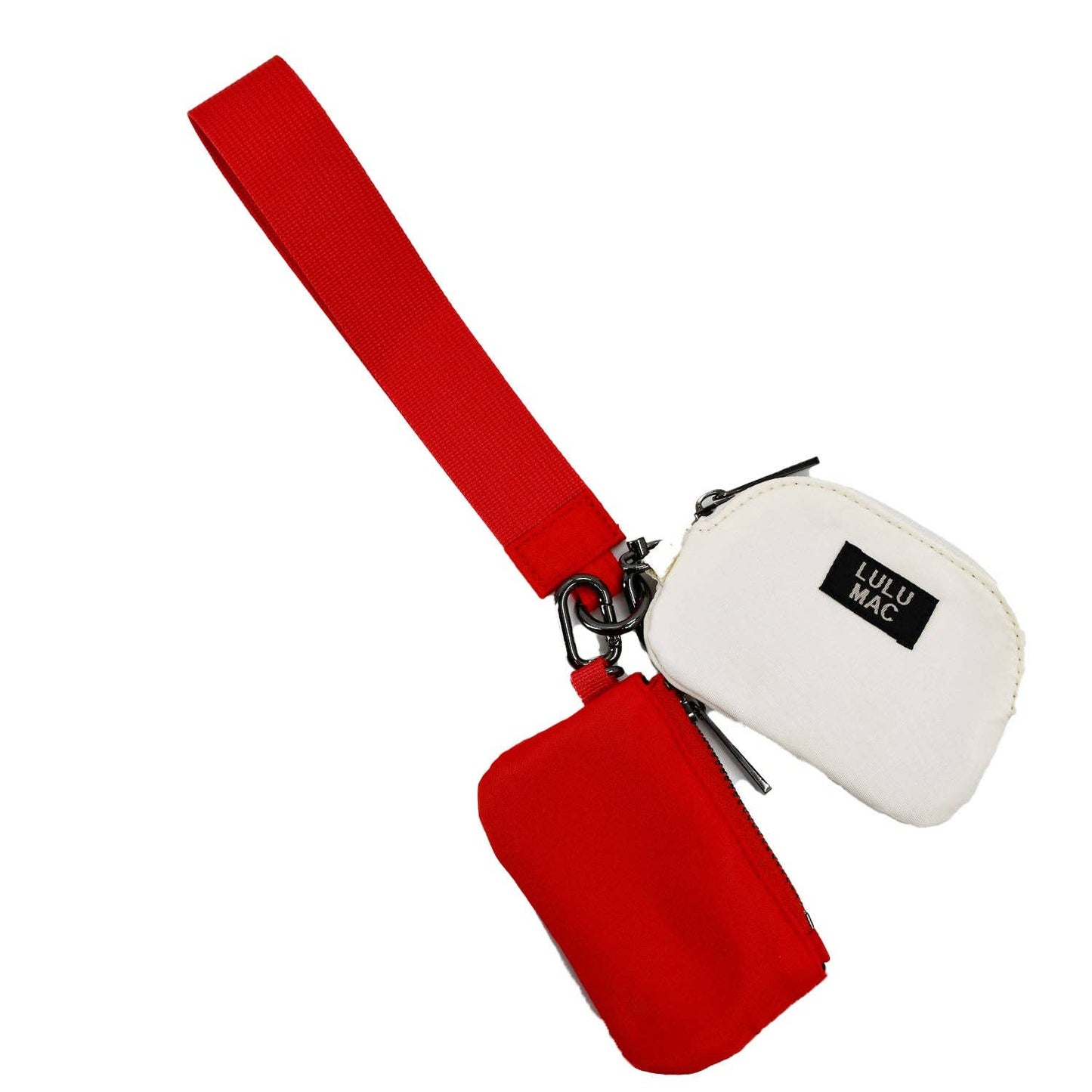 Cardinal/Ivory Lulu Mac Double Pouch Wristlet